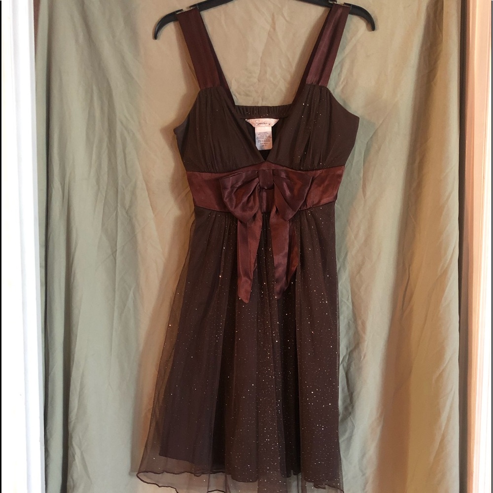 Brown Sparkling Cocktail dress size 7